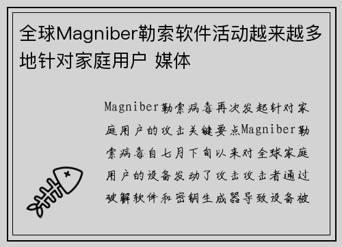 全球Magniber勒索软件活动越来越多地针对家庭用户 媒体